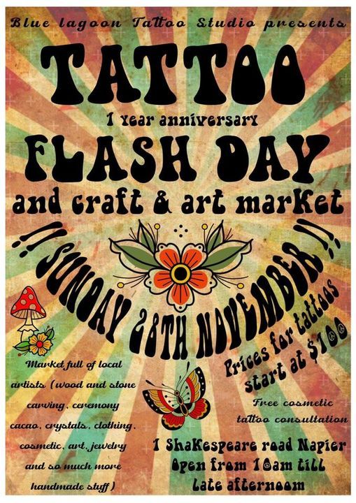 Tattoo flash day and craft & art market