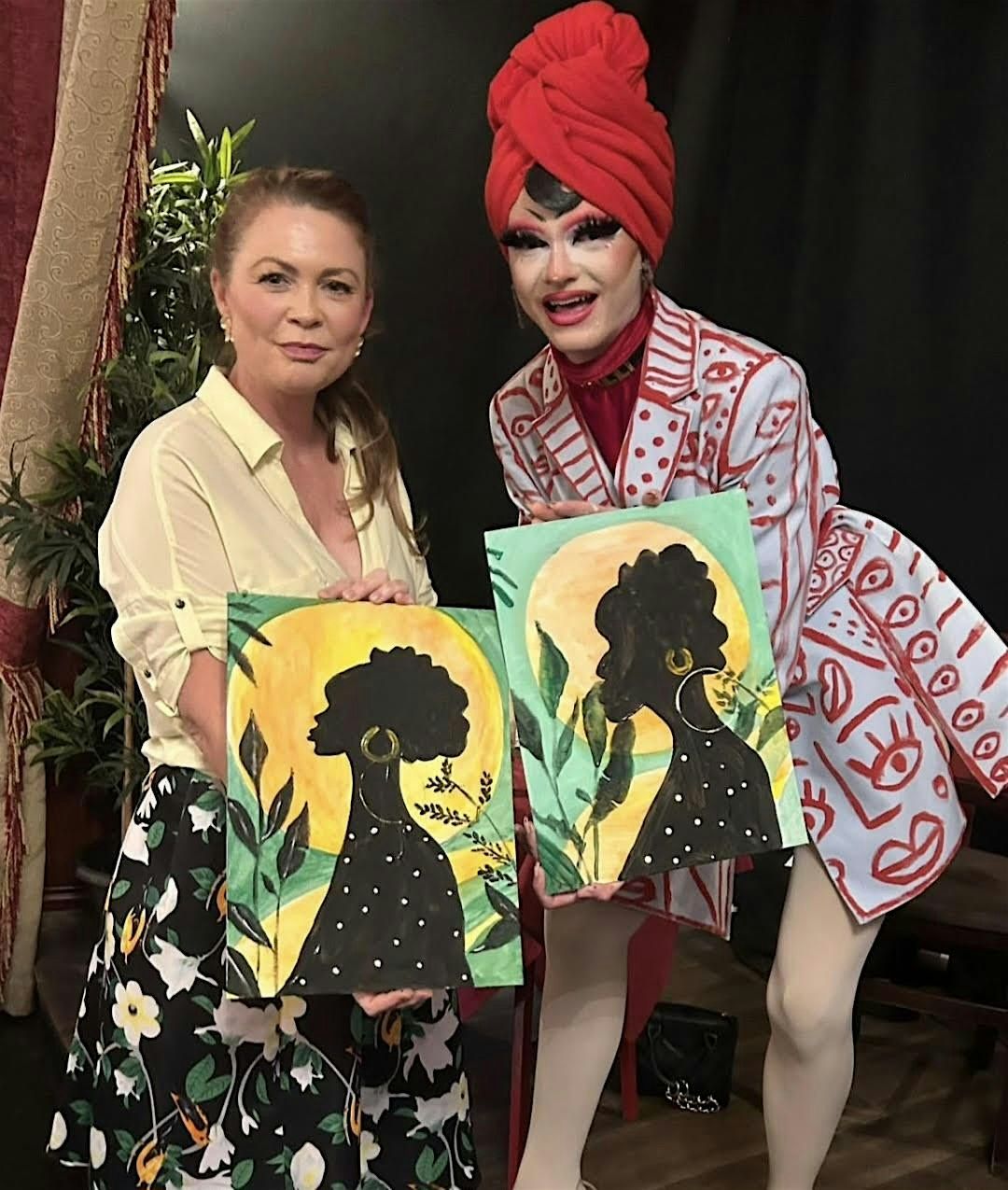 Boozy Brushes, Drag Hip Hop Tunes & Grafitti Blooms Paint Party! Edinburgh