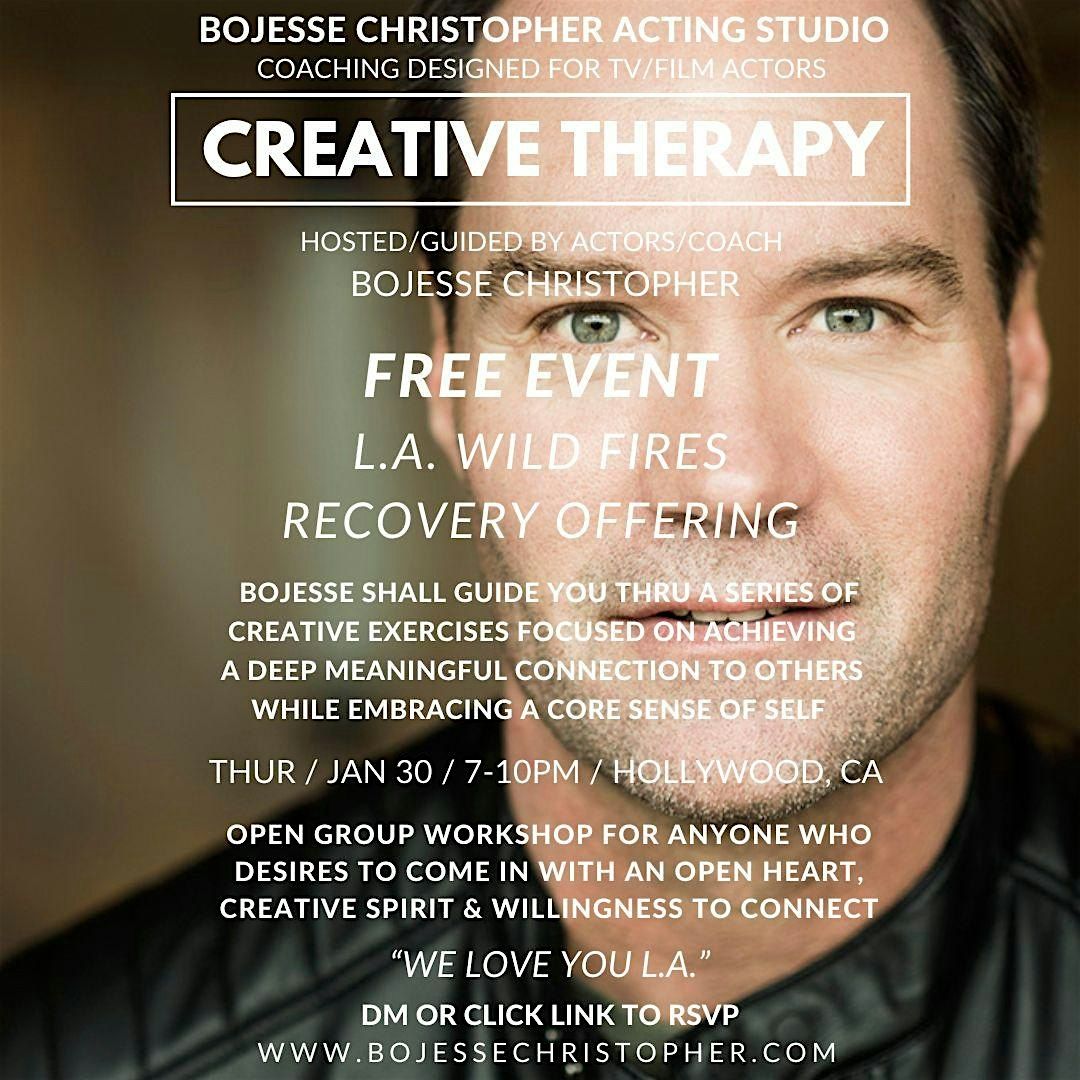 Creative Therapy (Group Workshop) \u00b7 Free L.A. Wild Fires Recovery Offering