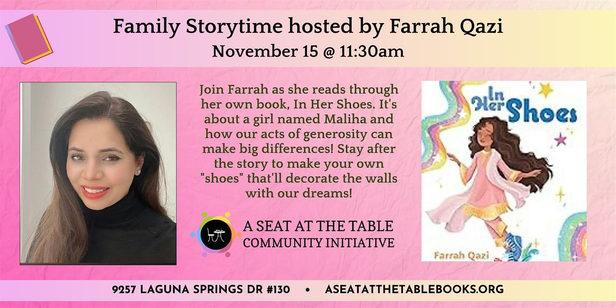 Storytime with the Author: "In Her Shoes"