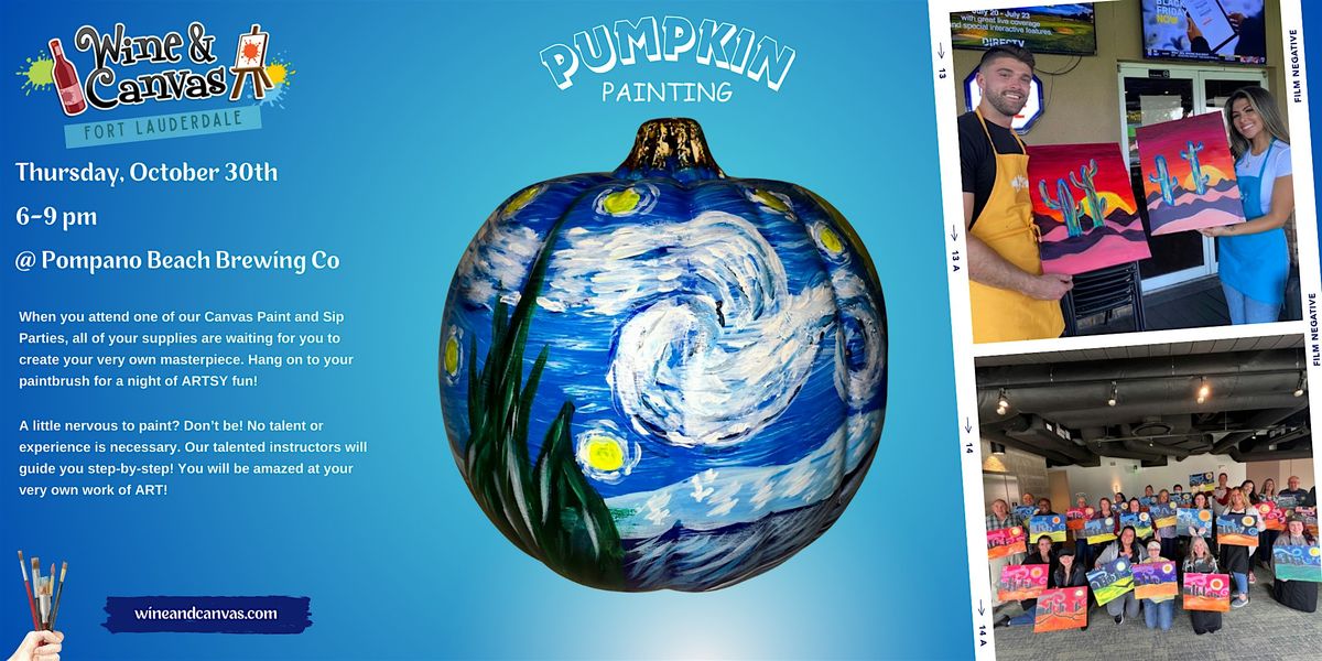 Pompano Beach Pumpkin Painting Party