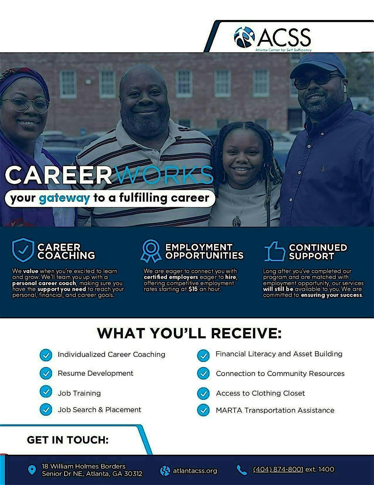 Atlanta Center for Self Sufficiency Career Accelerator Boot Camp