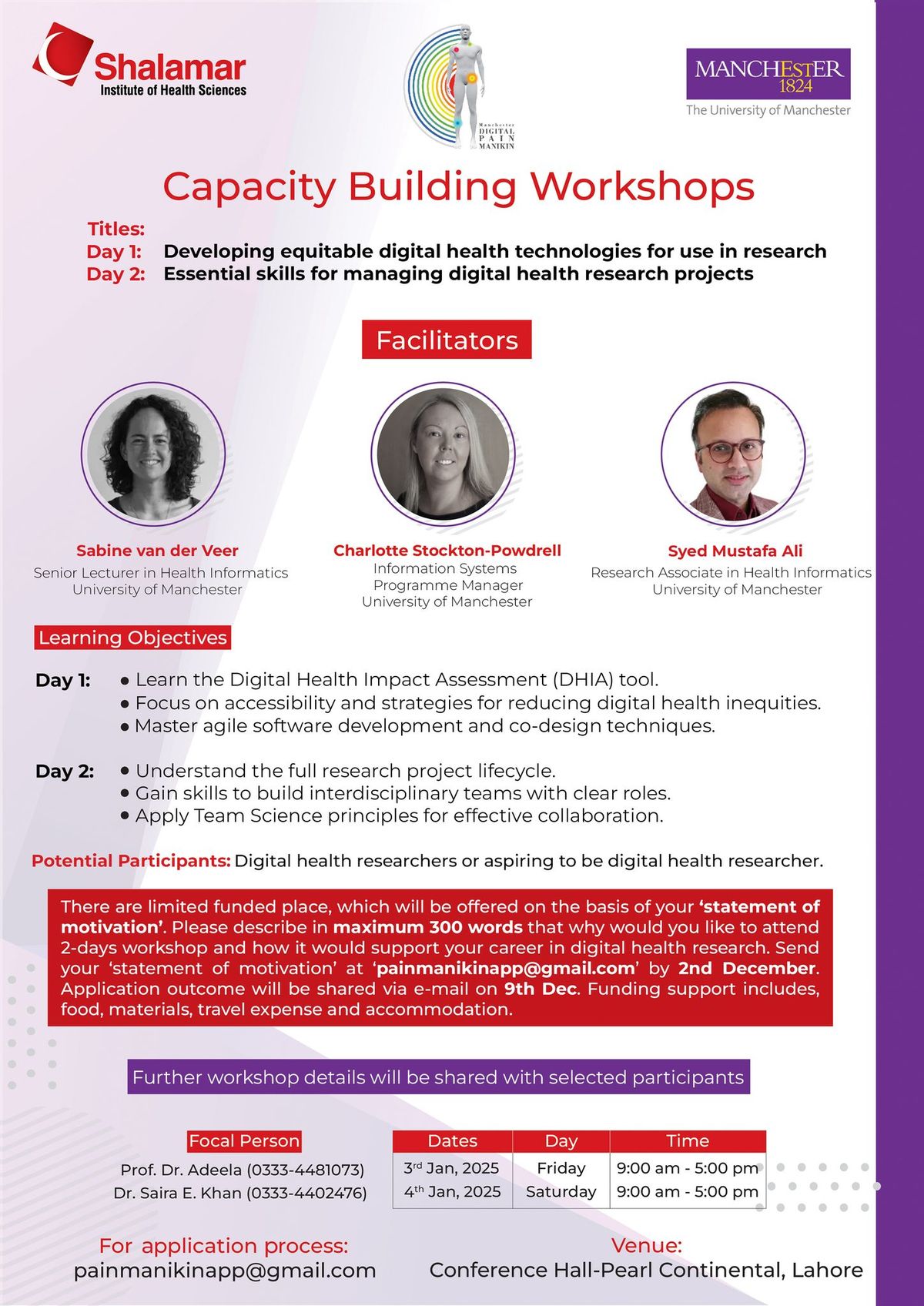 Capacity Building Workshop-Essential skills for managing digital health  research proposal