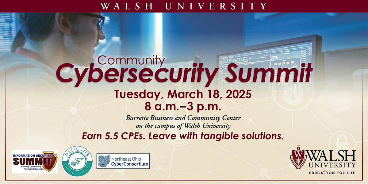 Community Cybersecurity Summit (5.5 CPE)