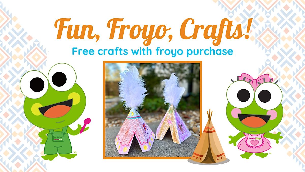 Free Teepee Craft at sweetFrog Germantown