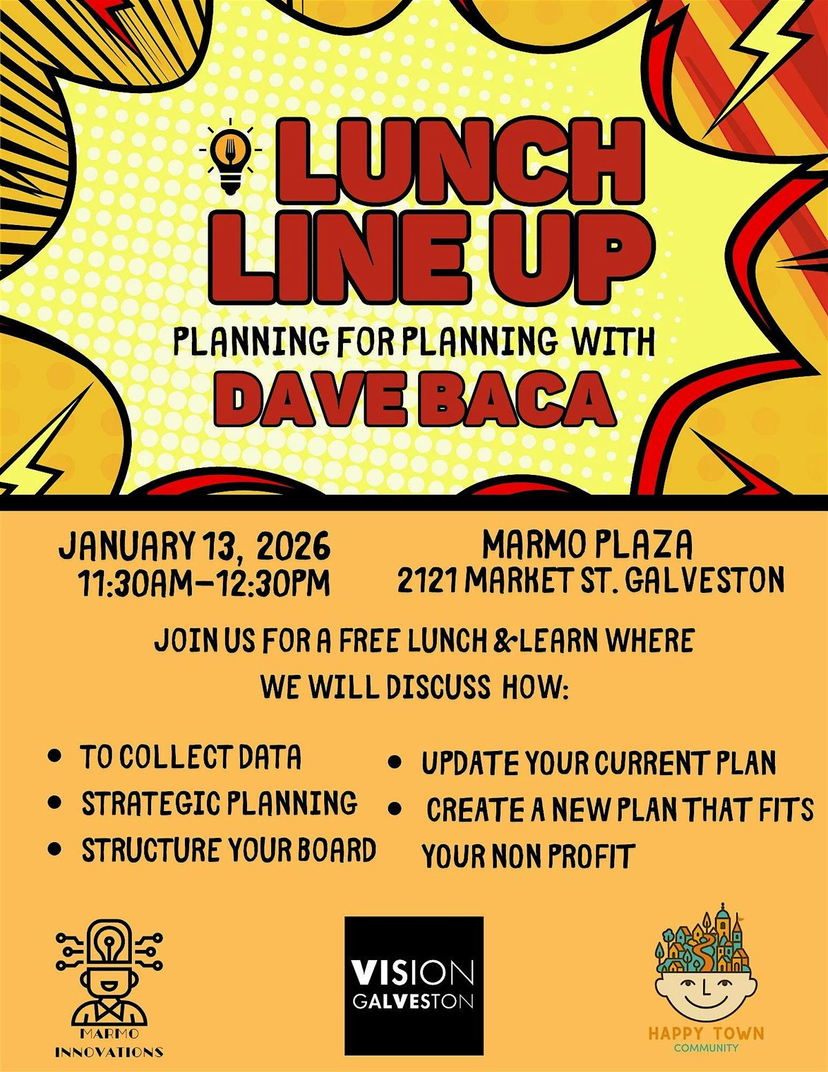 Lunch Line Up: Planning For Planning with Dave Baca