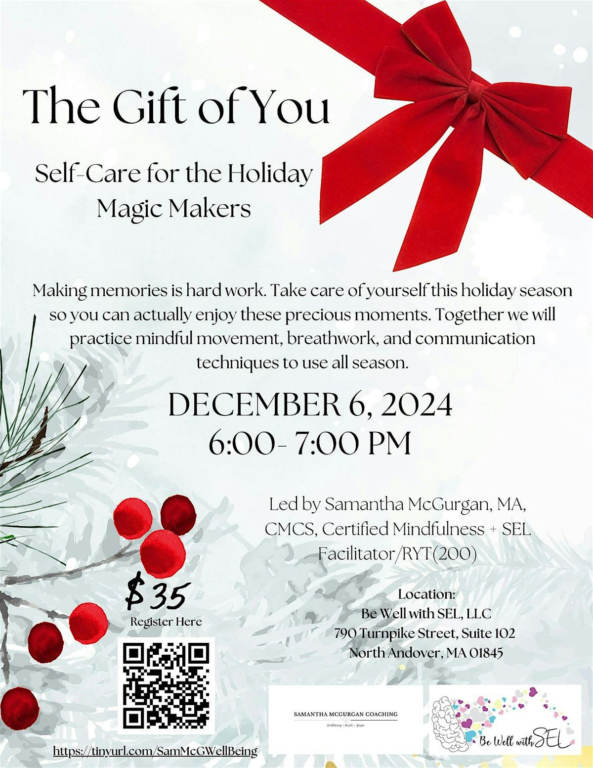 The Gift of You: A Self-Care Workshop for Holiday Magic-Makers