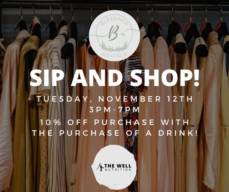 Sip and Shop with The Well Nutrition