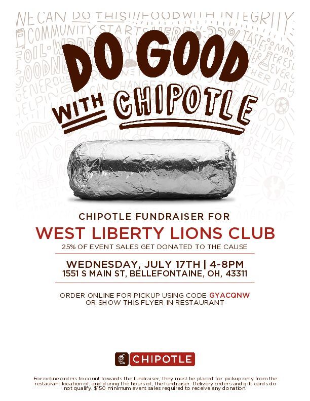 Chipotle Fundraiser for WL Lions