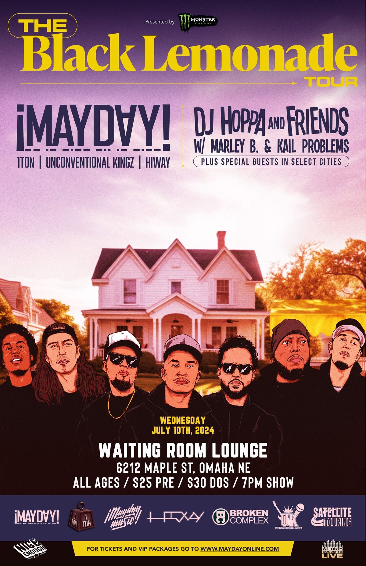 The Black Lemonade Tour Featuring \u00a1MAYDAY! with DJ HOPPA and more! (Waiting Room \/ Omaha)