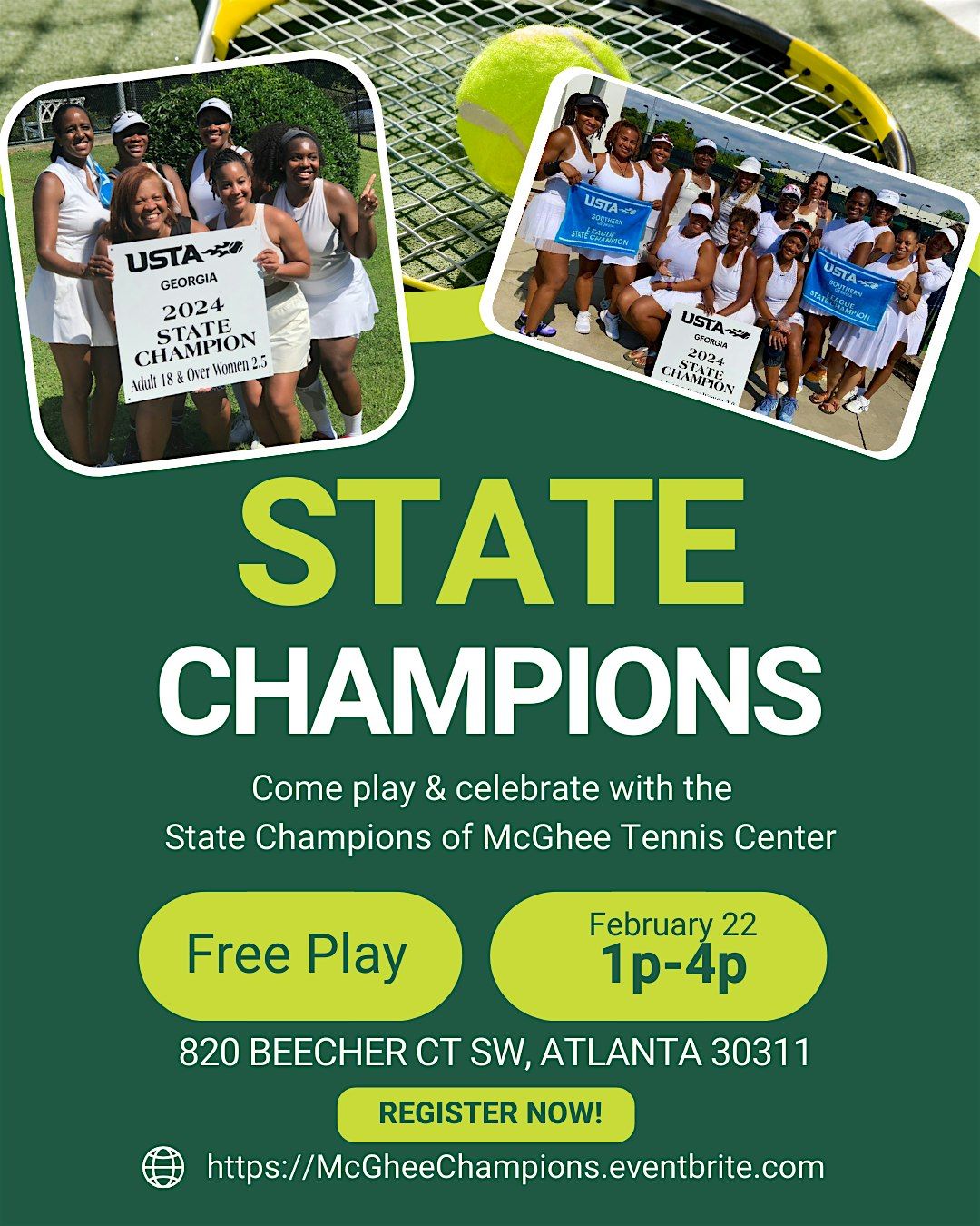 USTA State Championship Celebration- McGhee Tennis Center