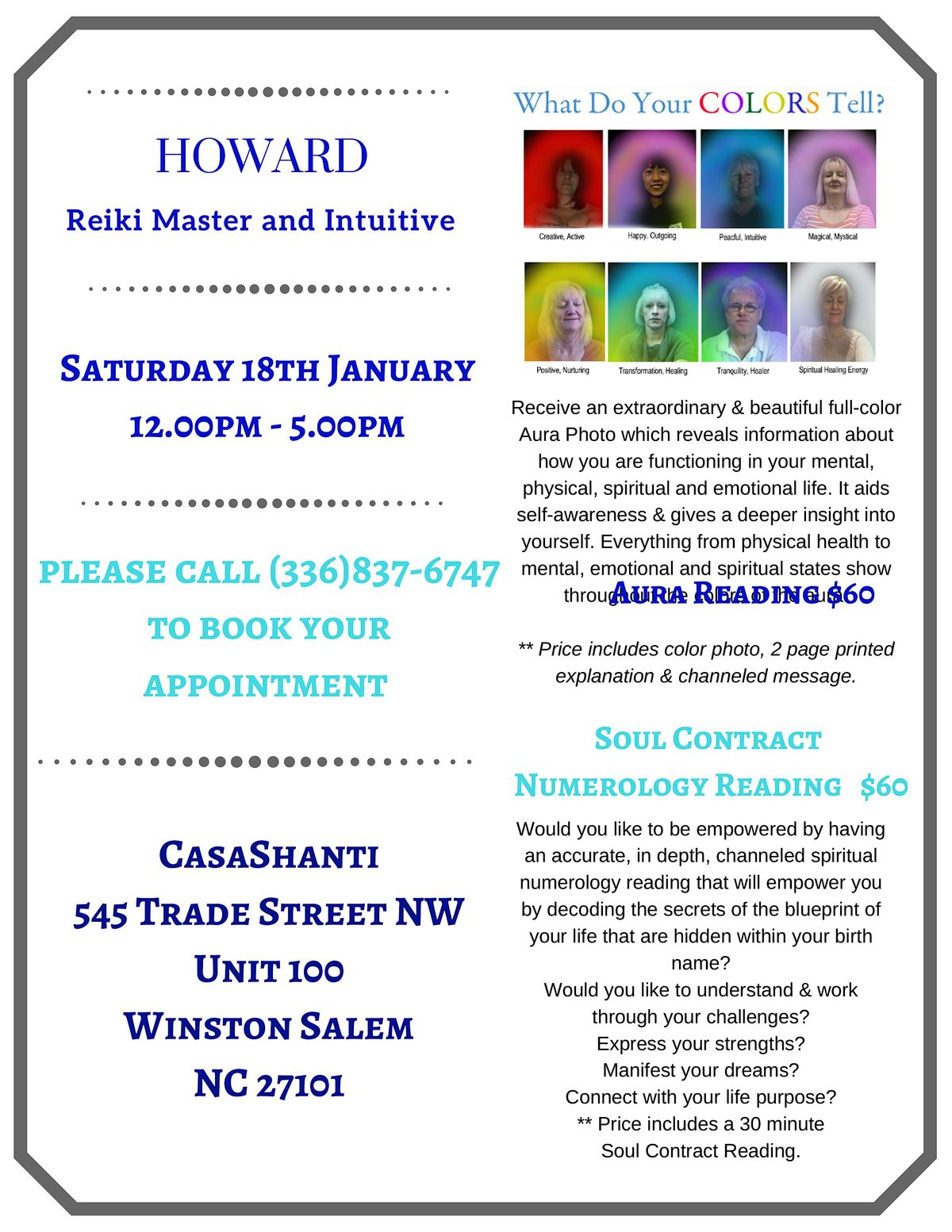 Aura Photography\/ Soul Contract Numerology with Howard