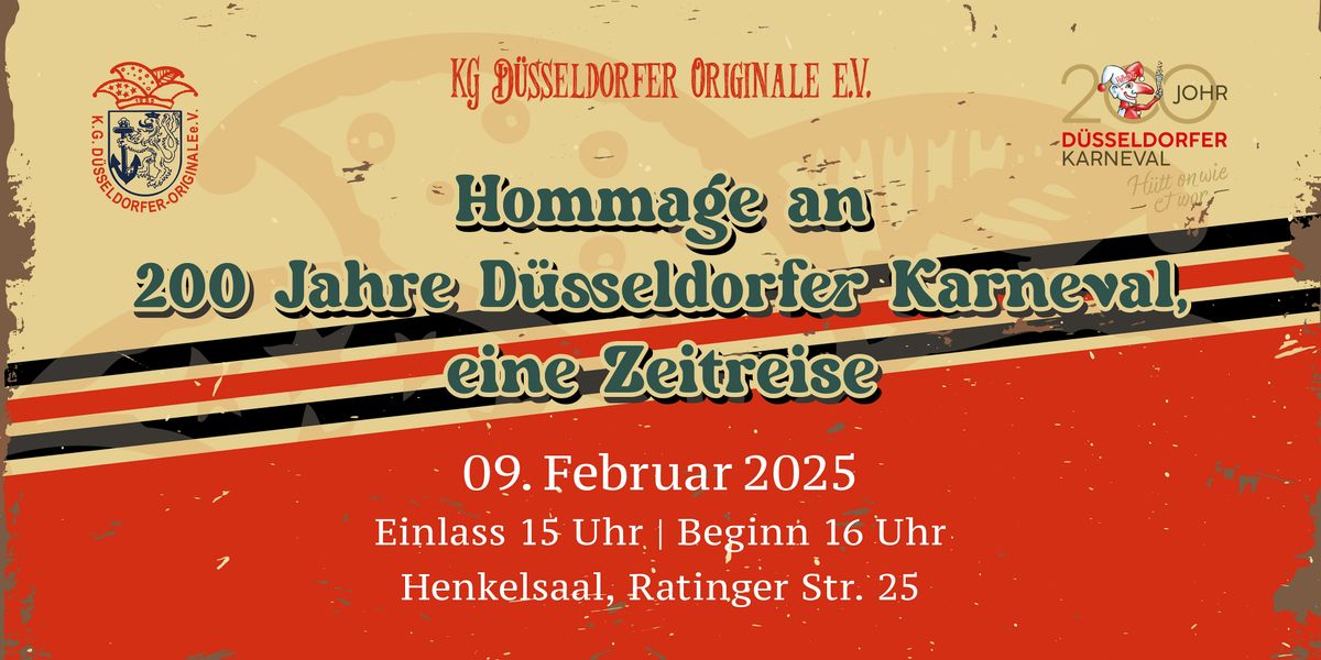 Hommage an 200 Jahre D\u00fcsseldorfer Karneval - eine Zeitreise -