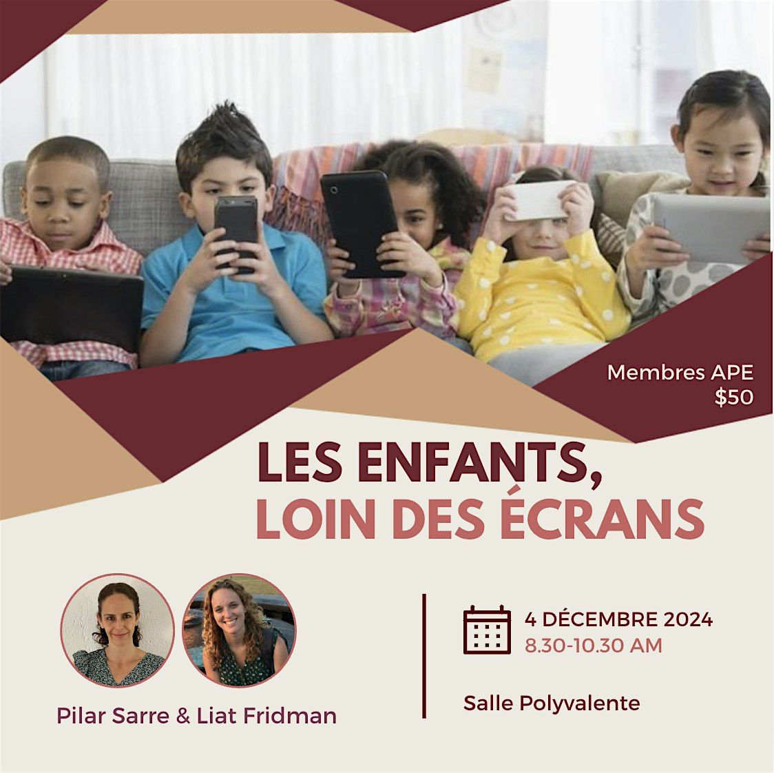 APE: Les enfants, loin des \u00e9crans