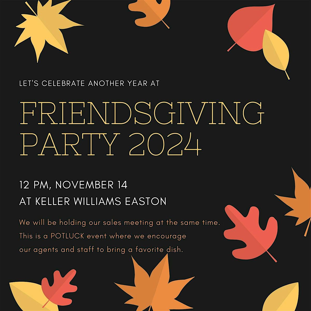 FriendsGiving at KW Easton