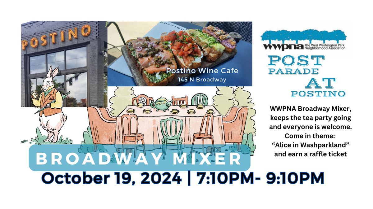 October Mixer on Broadway - Alice in Washparkland