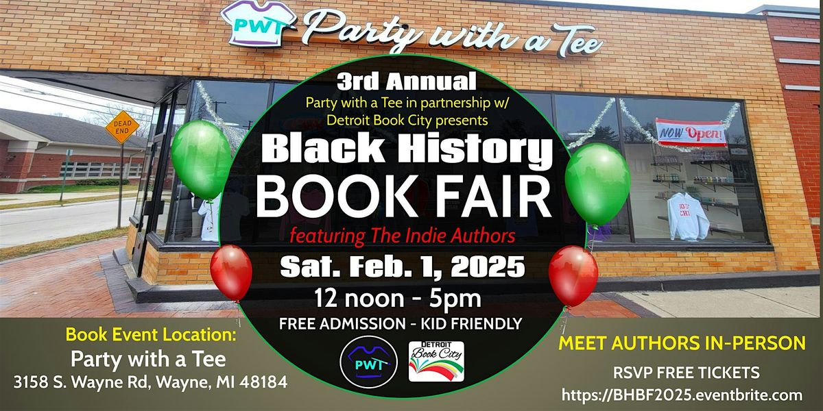 3rd Annual Black History Book Fair w\/The Indie Authors 2025