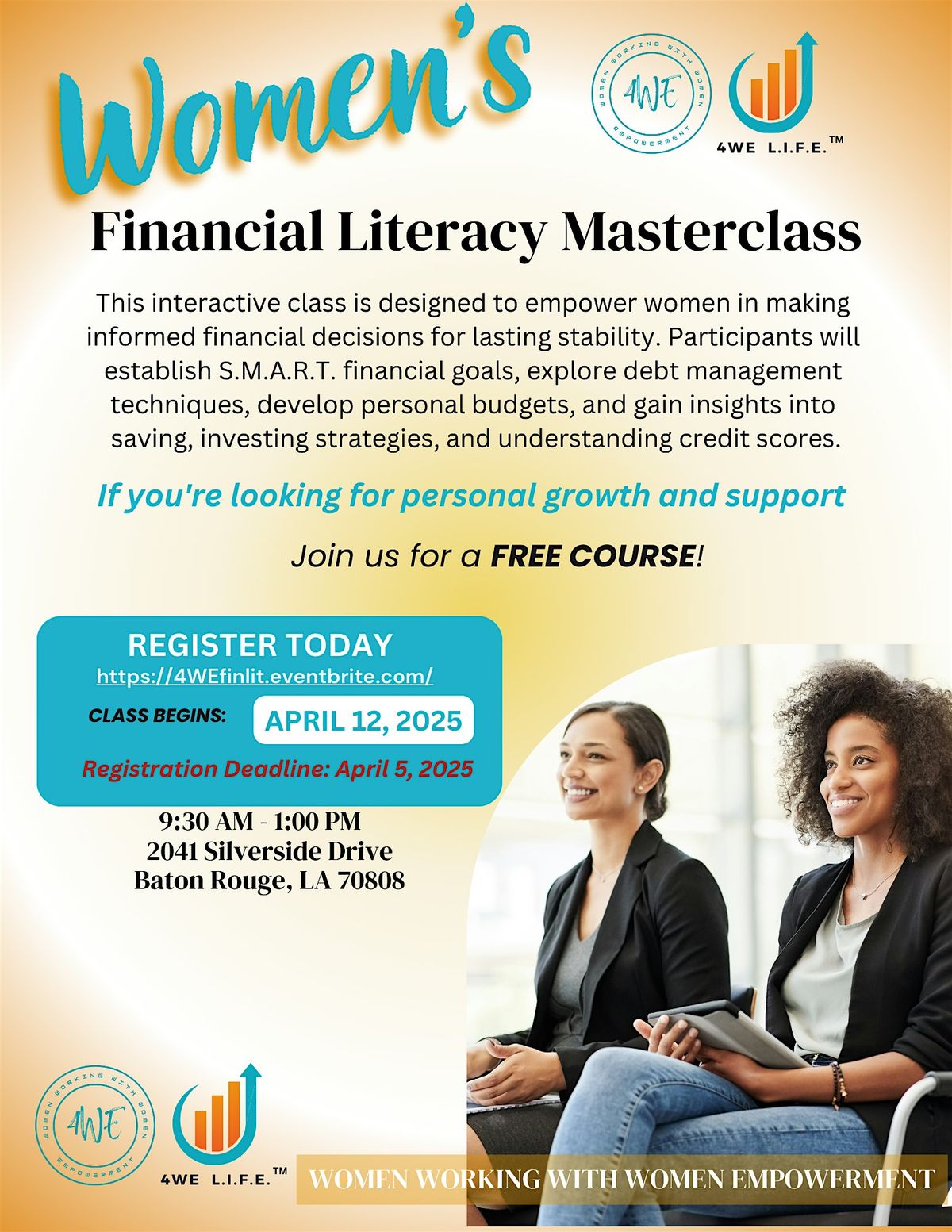 Women's Financial Literacy Masterclass