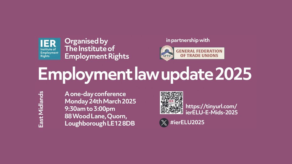 IER Employment law update East Midlands