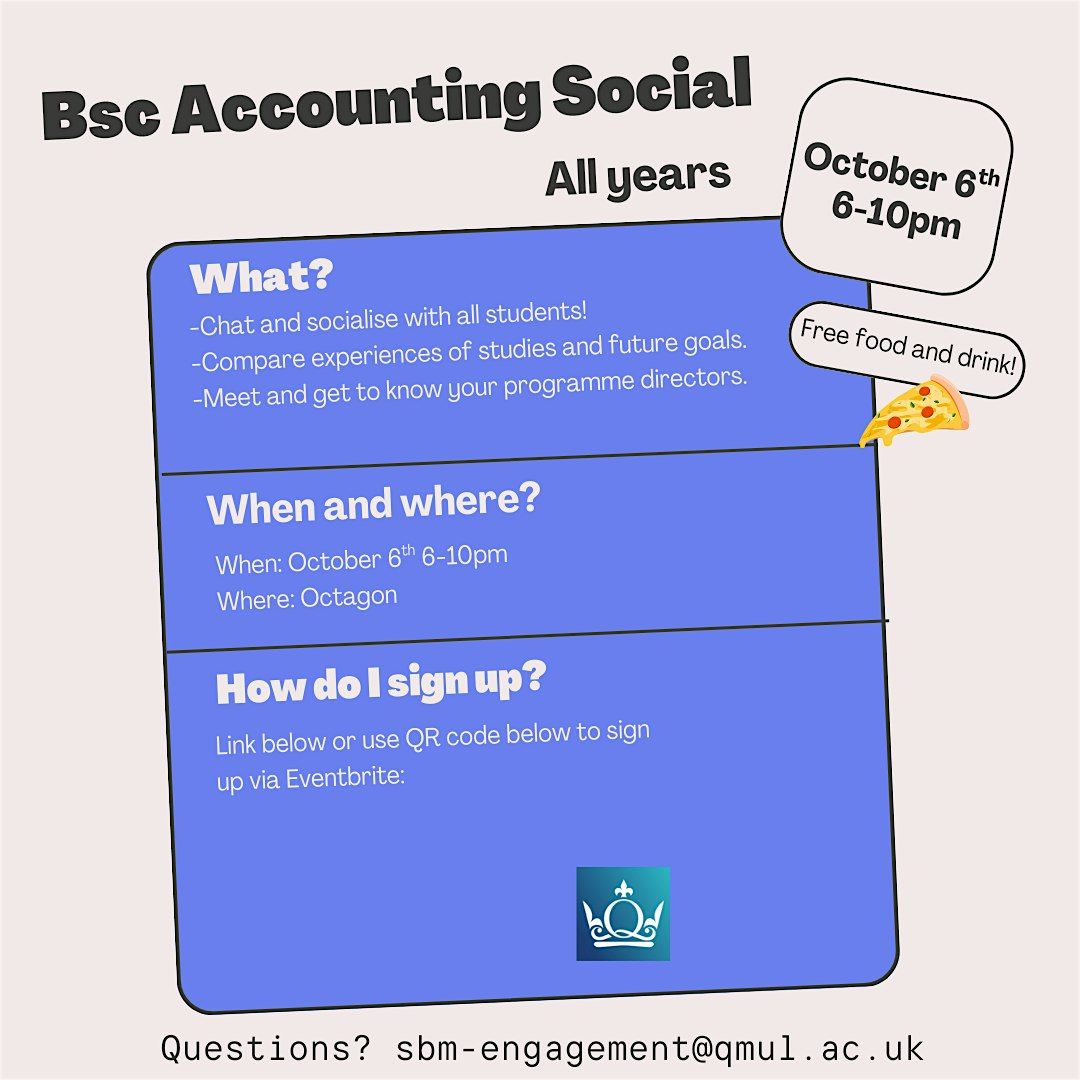 BSc Accounting and Finance  and Accounting Management Social at the Octagon