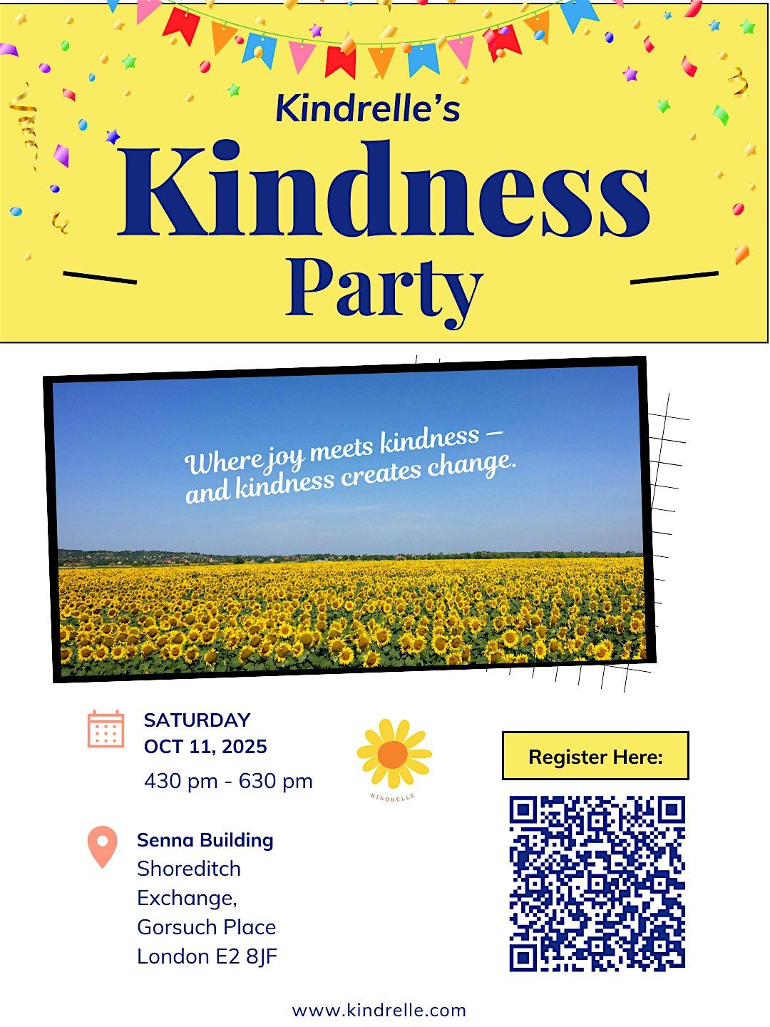Kindrelle\u2019s Kindness Party: An Evening of Laughter, Connection, & Joy