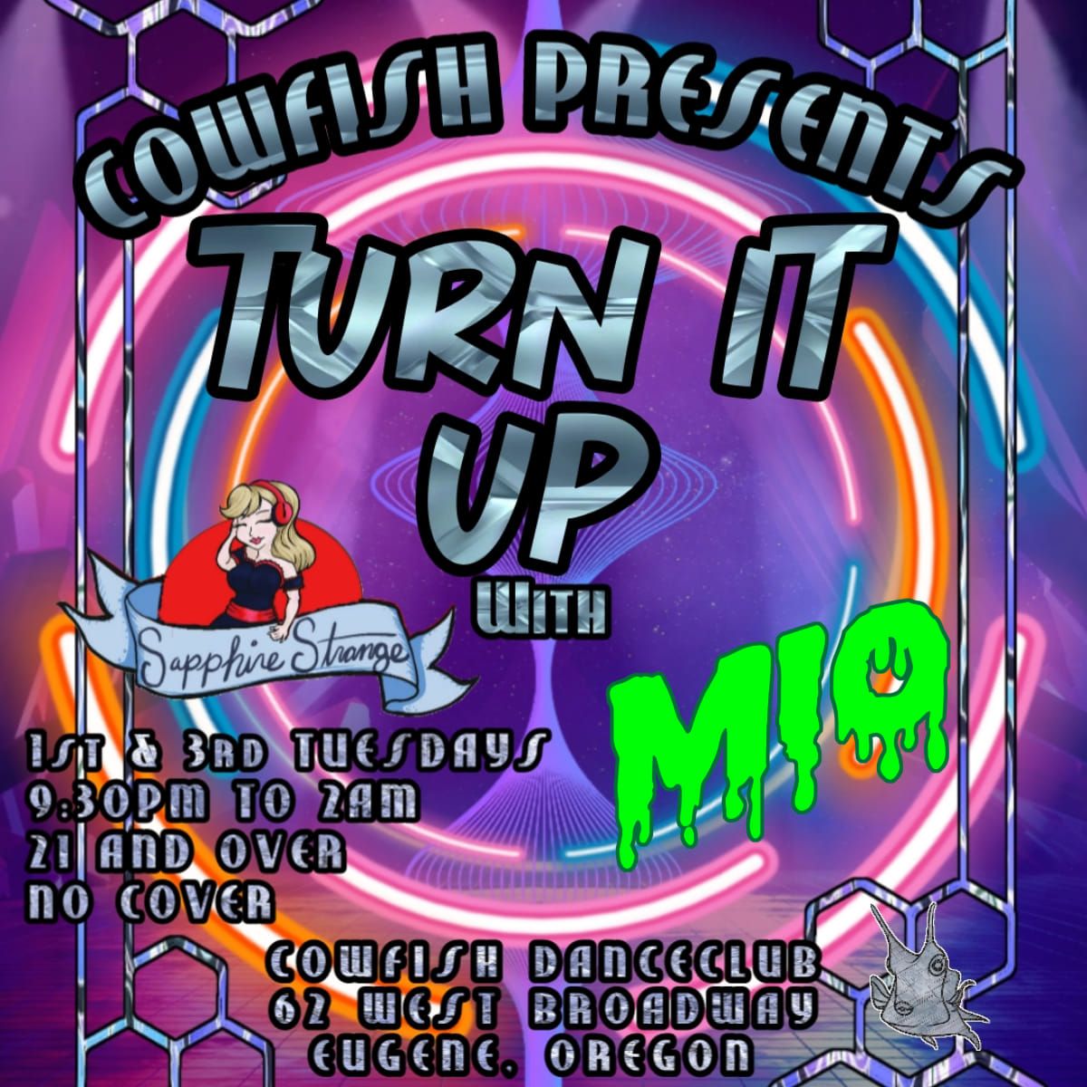 Turn It Up dance party Guest DJ MIO