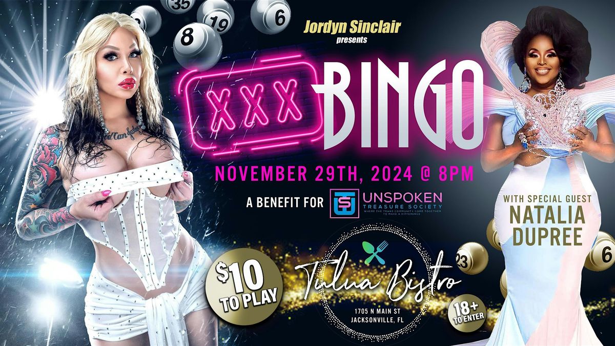 XXX BINGO, Benefiting UNSPOKEN Treasure Society