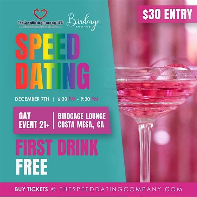 GAY SPEED DATING | 21+, FIRST DRINK FREE!