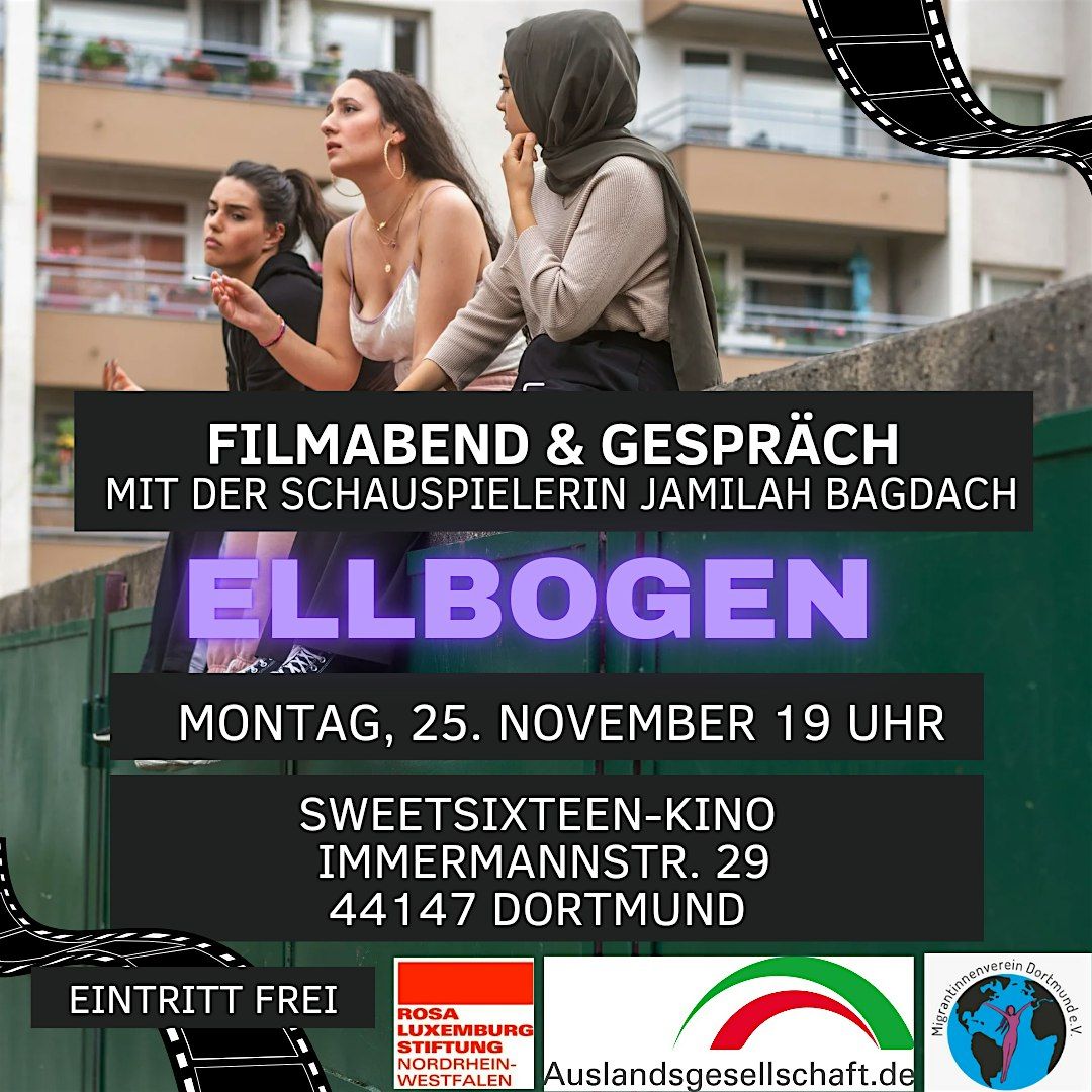 Ellbogen - Filmabend und Gespr\u00e4ch mit Schauspielerin  Jamila Bagdach