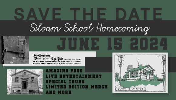 SAVE THE DATE - Siloam School Re-opening