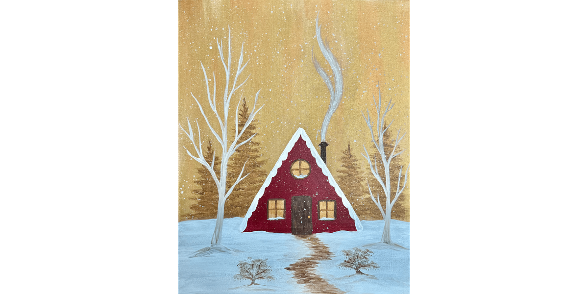 Cozy Winter Cottage - Paint and Sip in Tyler | Classpop!\u2122