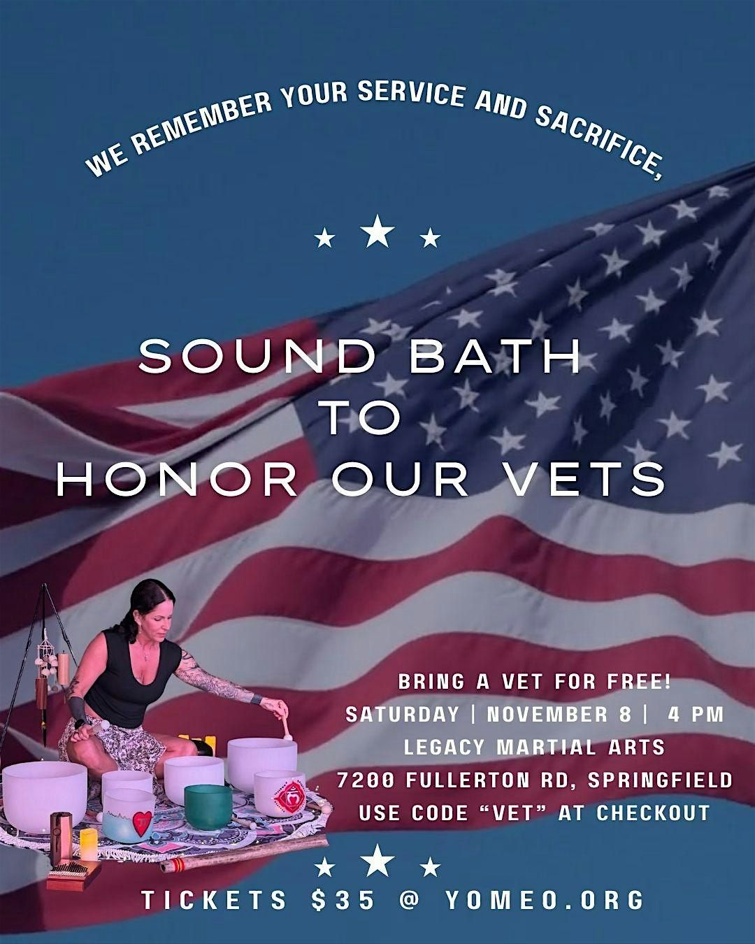 Veterans Appreciation Sound Bath - BOGO Free