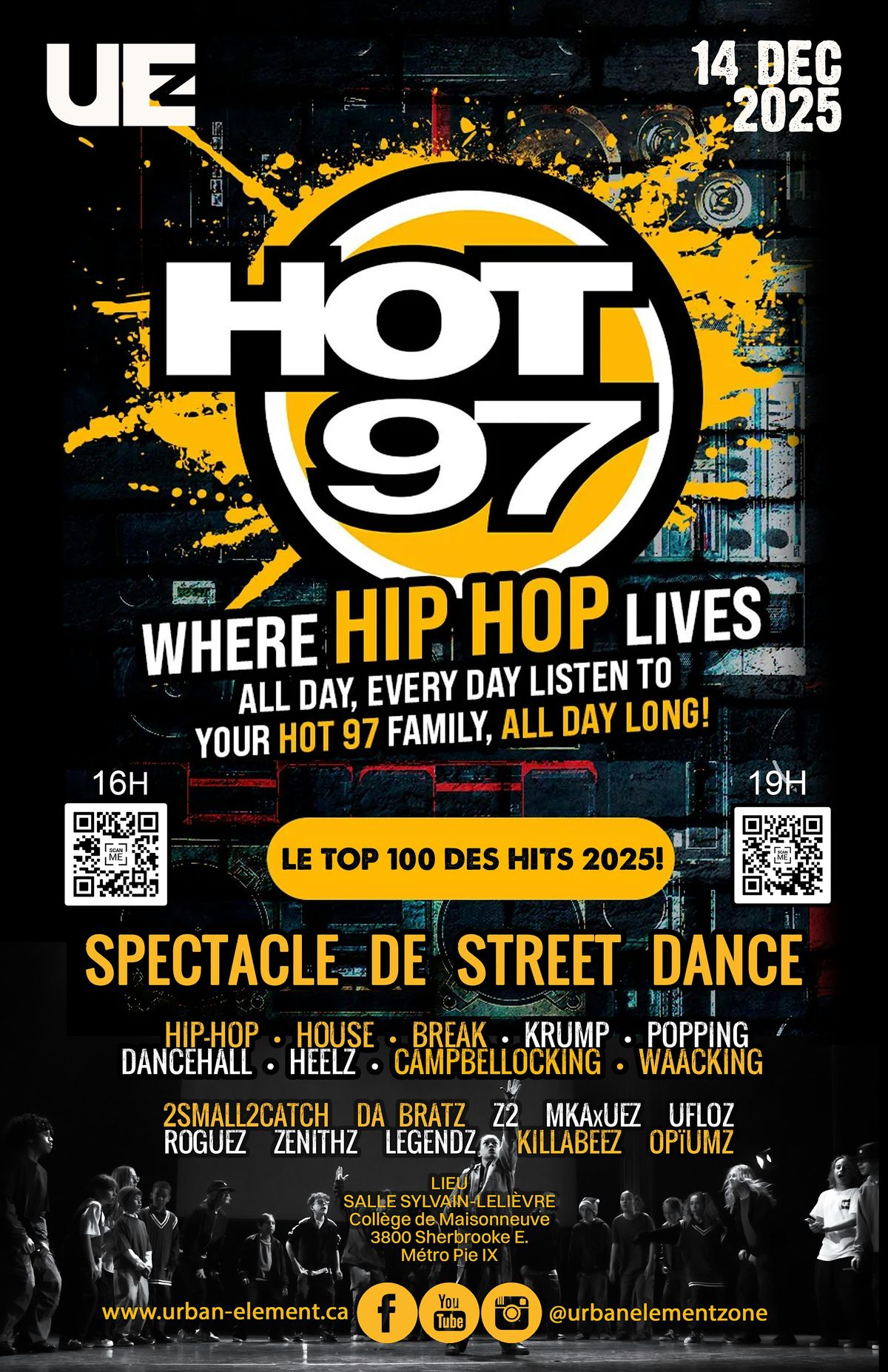 HOT97 | Spectacle de Street Dance UEZ | 19H