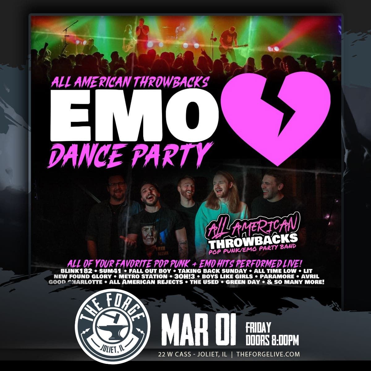 Emo Night at The Forge Joliet