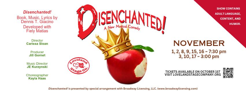 LSC presents "DISENCHANTED!" A New Musical Comedy- November 1-17, 2024