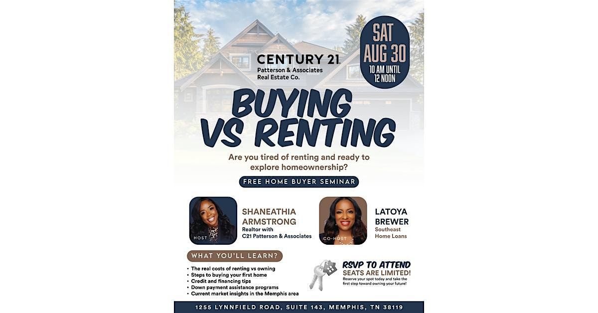 Renters vs. Buyers: Your Path to Homeownership \u2013 Free Seminar
