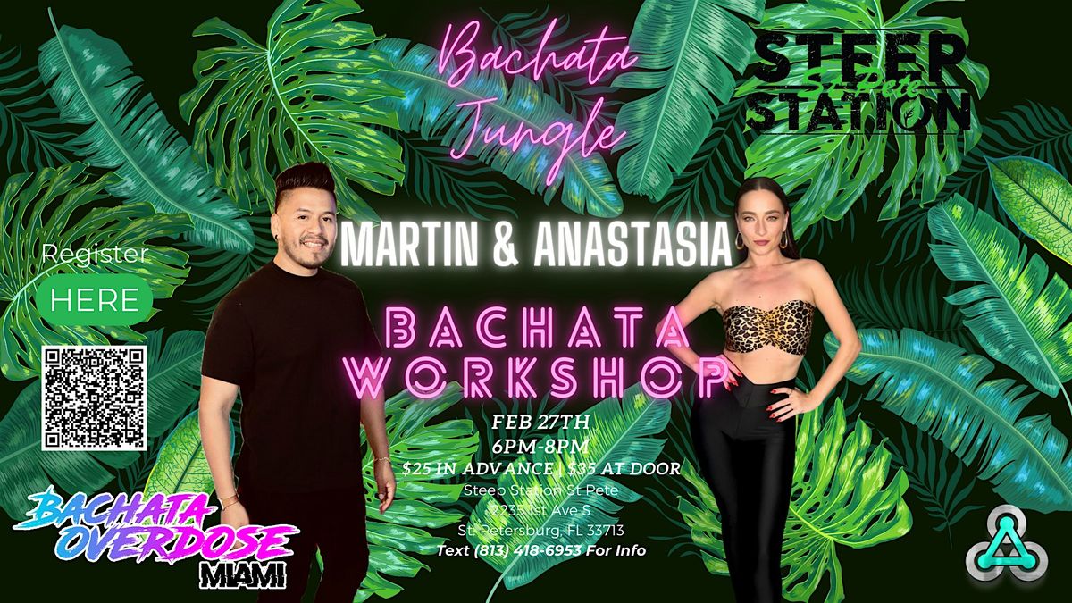 Bachata Workshop w\/Martin & Anastasia of Bachata Overdose Miami!