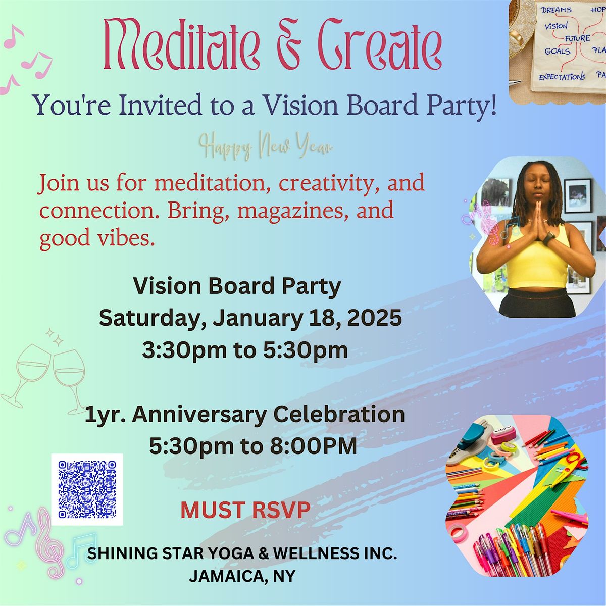 Vision Board Workshop & Anniversary Celebration!!!