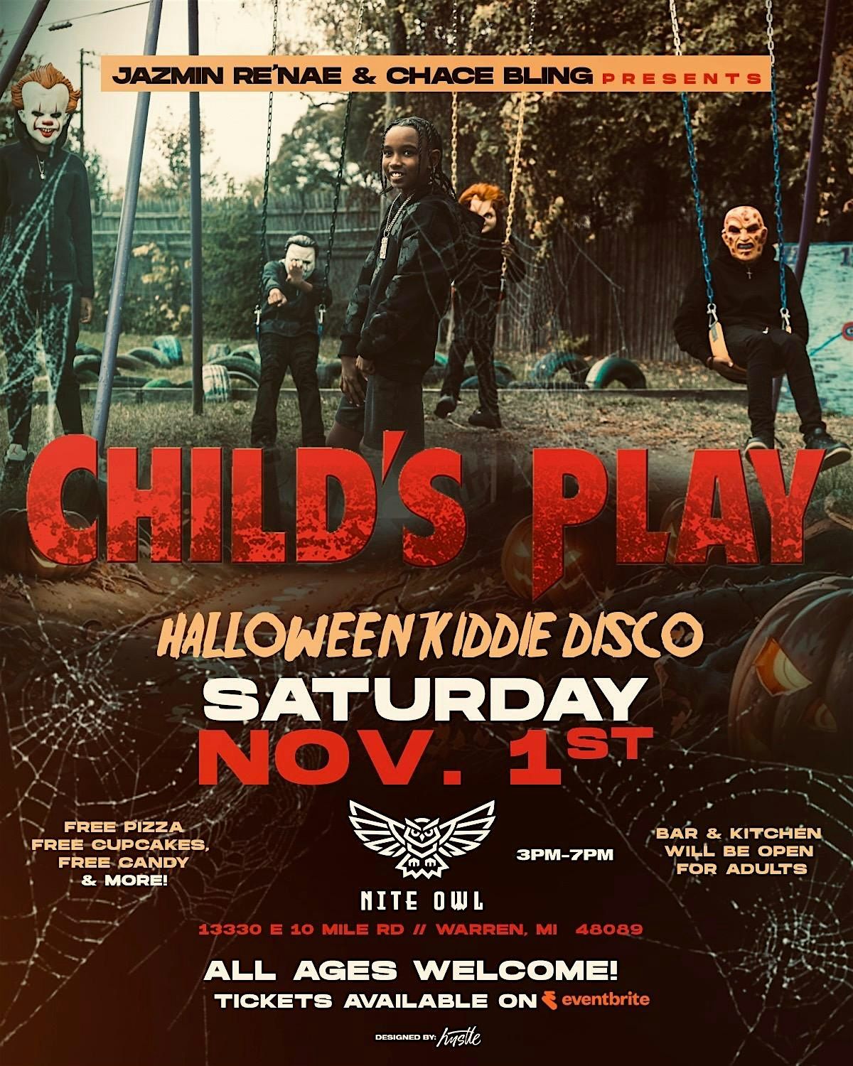 CHILD\u2019S PLAY: Halloween Kiddie Disco Party- Jazmin Re\u2019Nae & Chace Bling