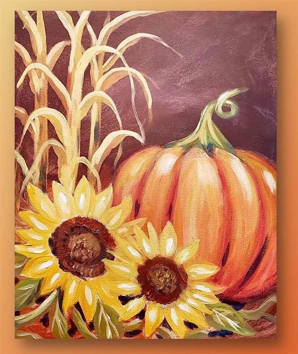 Paint Lesson ~ Sunflower Pumpkins