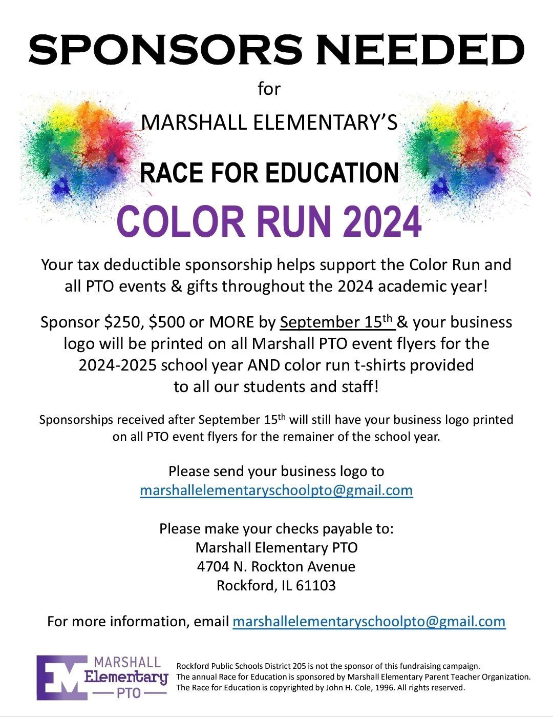 Race for Education Color Run 2024