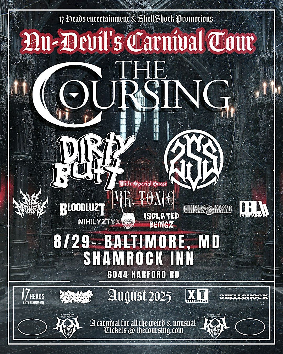 NU-DEVIL\u2019S CARNIVAL TOUR: The Coursing + Dirty Butt + 2 Stroke Smoke +more!