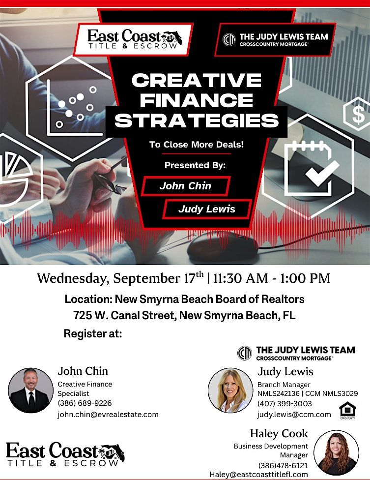 Creative Finance Strategies to Close MORE Deals!
