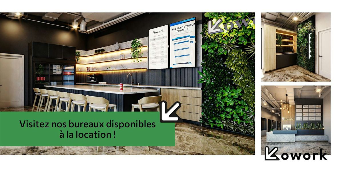 Porte ouverte pour location dans un CoWorking | Kowork St-Hubert