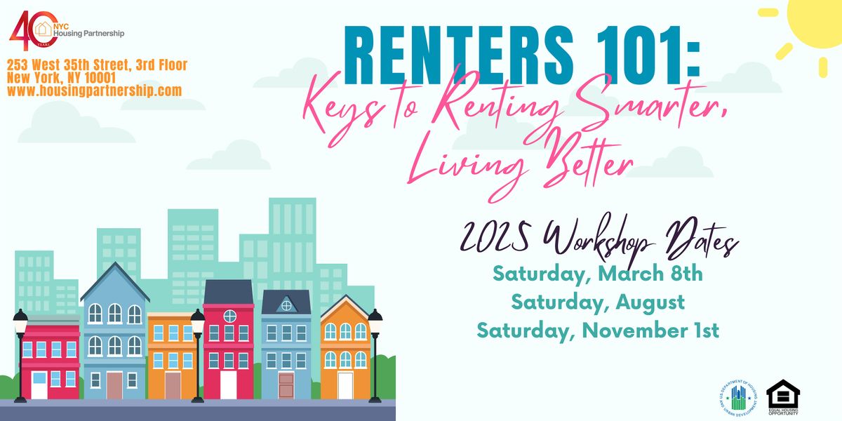 Housing Partnership's Renters 101 Webinars 2025