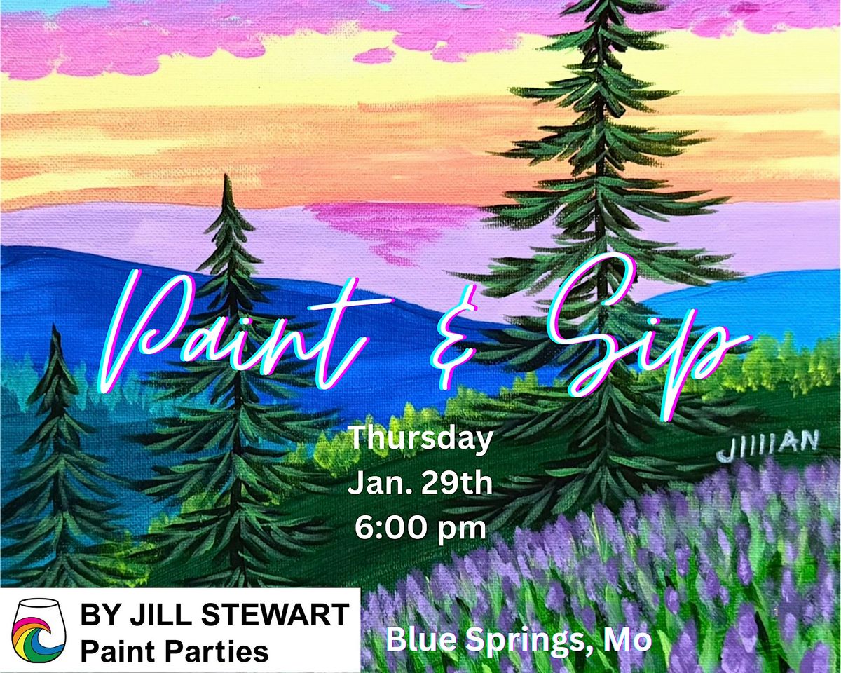 Spring Sunset Paint Party