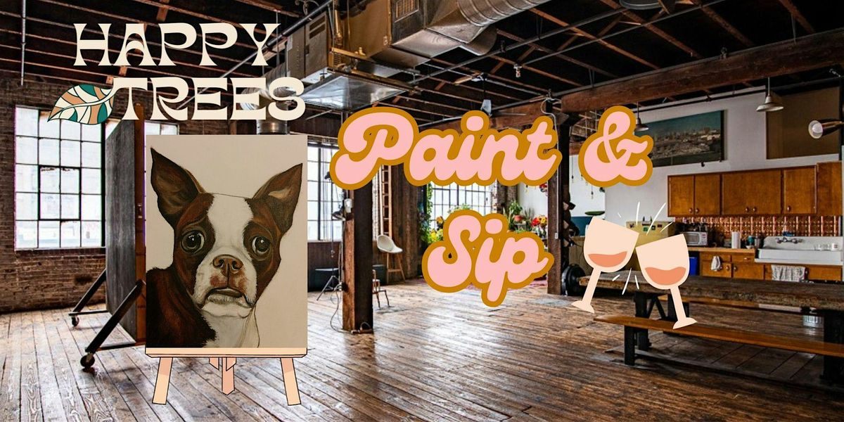 Paint & Sip Art Class- Paint your Pet