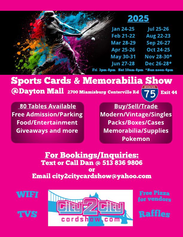 Dayton Mall Sports Cards & Memorabilia Show