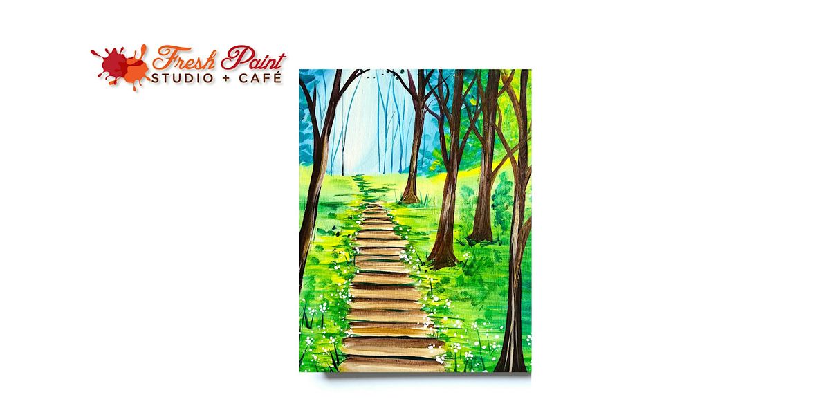 Paint & Sip Paint Night Summer Hike Acrylic Painting