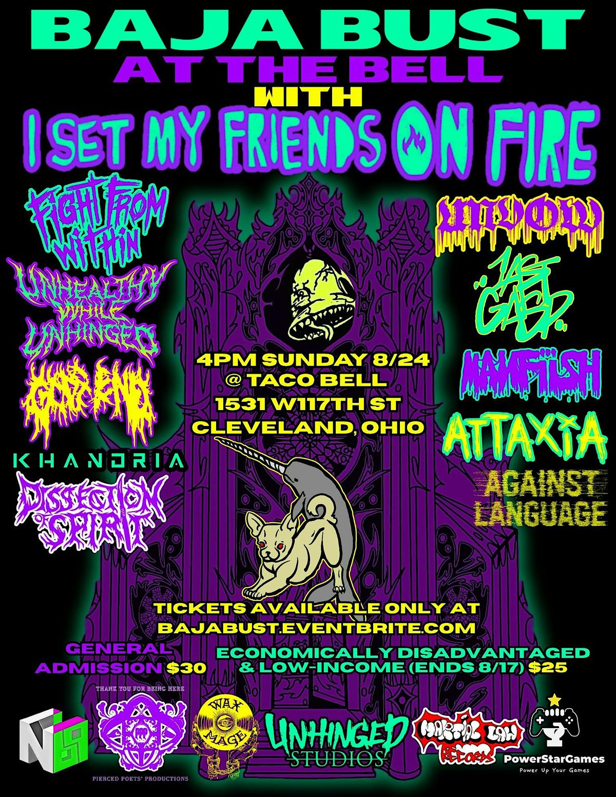 Baja Bust At The Bell with I Set My Friends On Fire & More!